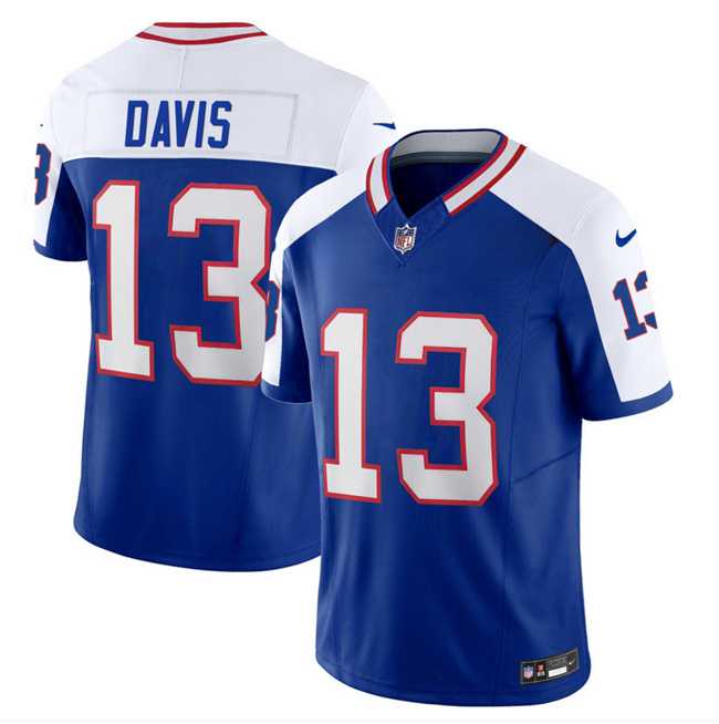 Men & Women & Youth Buffalo Bills #13 Gabe Davis Blue White 2023 F.U.S.E. Throwback Vapor Untouchable Limited Football Stitched Jersey,We sell and wholesale Men & Women & Youth Buffalo Bills #13 Gabe Davis Blue White 2023 F.U.S.E. Throwback Vapor Untouchable Limited Football Stitched Jersey on line form chian!